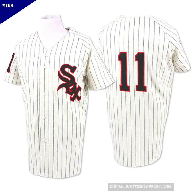 Men's No.11 Luis Aparicio Chicago White Sox Cream Replica 1959 Throwback Jersey