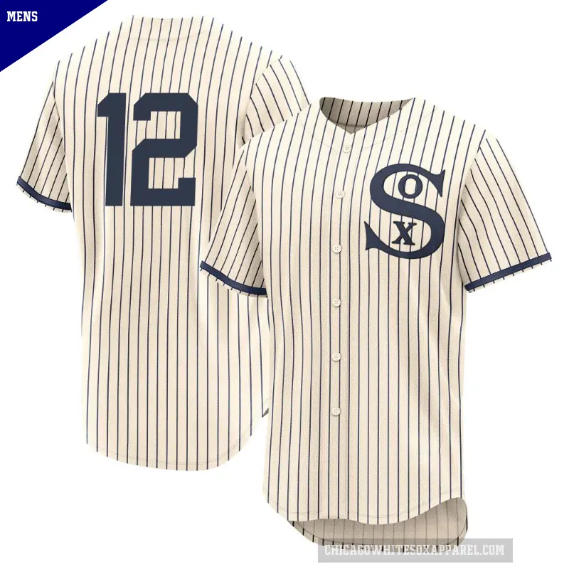 Men's No.12 Colson Montgomery Chicago White Sox Cream Authentic 2021 Field of Dreams Jersey