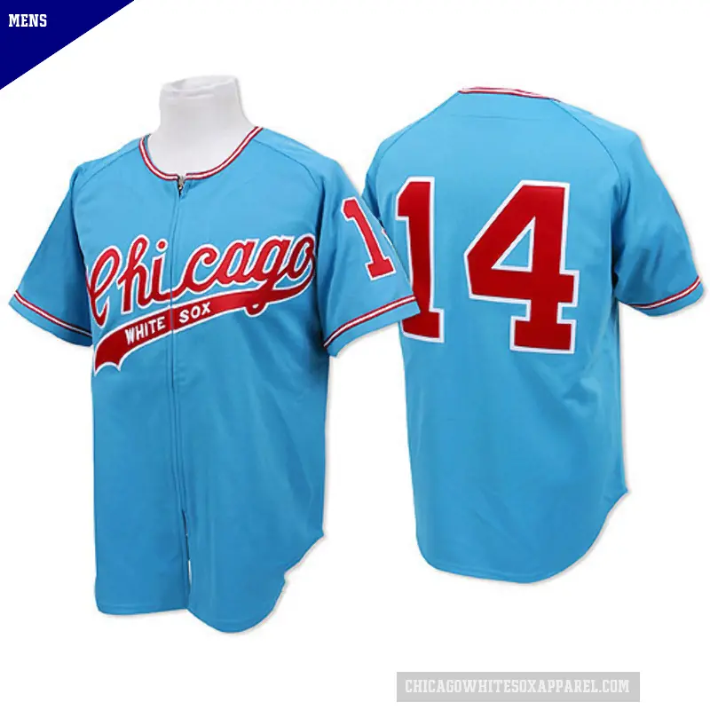 Men's No.14 Bill Melton Chicago White Sox Blue Authentic Throwback Jersey