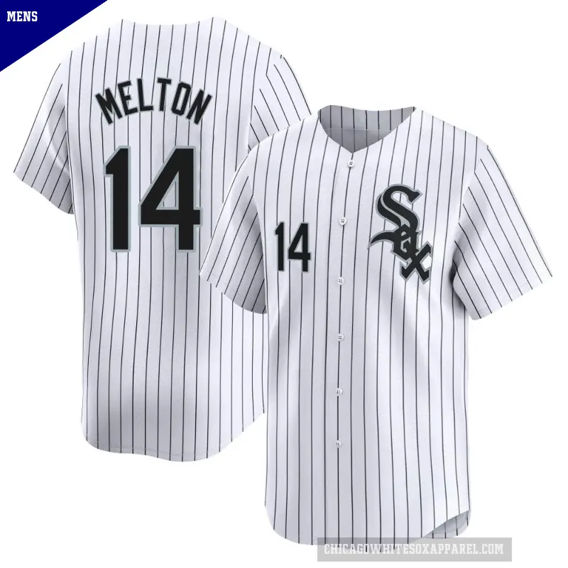 Men's No.14 Bill Melton Chicago White Sox White Limited Home Jersey