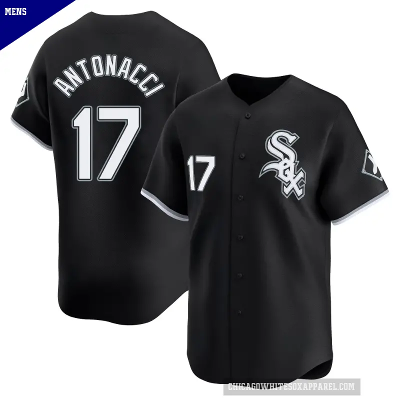 Men's No.17 Sam Antonacci Chicago White Sox Black Limited Alternate Jersey