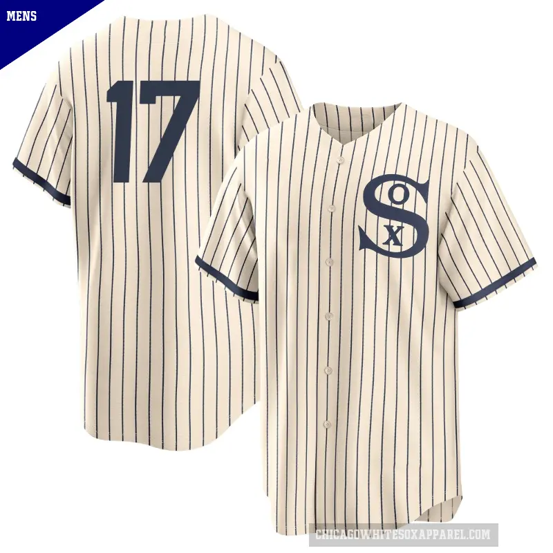 Men's No.17 Sam Antonacci Chicago White Sox Cream Replica 2021 Field of Dreams Jersey