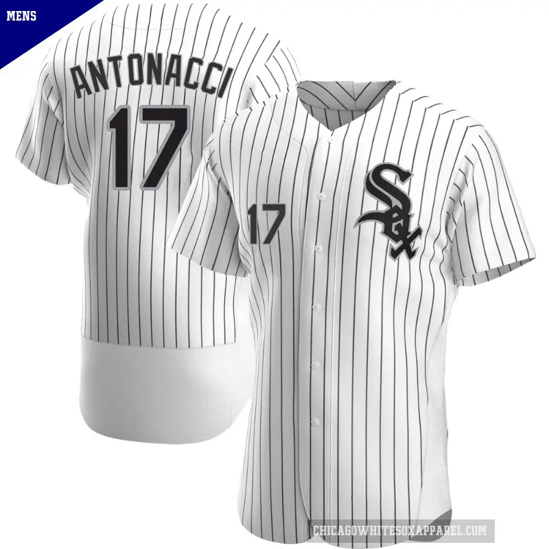 Men's No.17 Sam Antonacci Chicago White Sox White Authentic Home Jersey