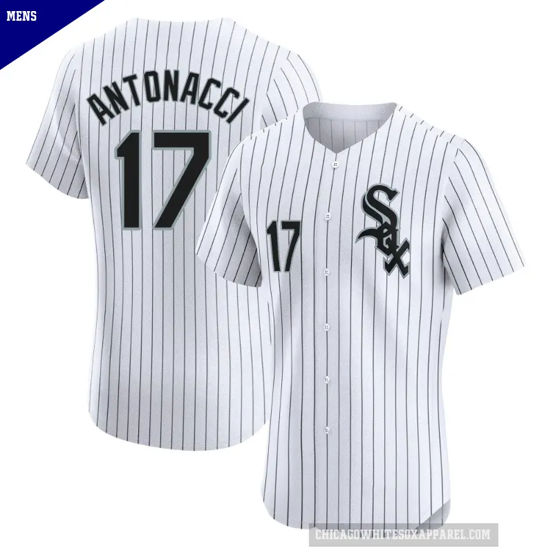 Men's No.17 Sam Antonacci Chicago White Sox White Elite Home Jersey