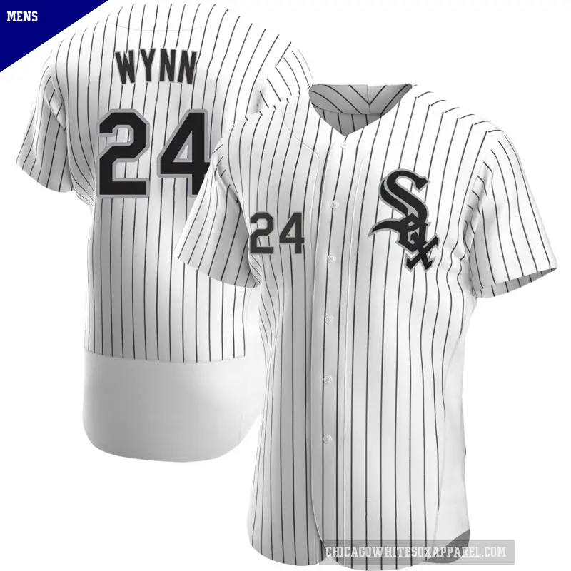 Men's No.24 Early Wynn Chicago White Sox White Authentic Home Jersey