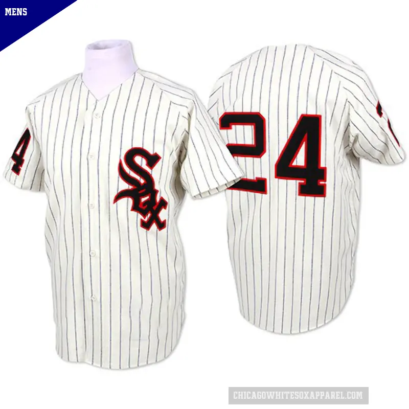 Men's No.24 Early Wynn Chicago White Sox White Authentic Throwback Jersey