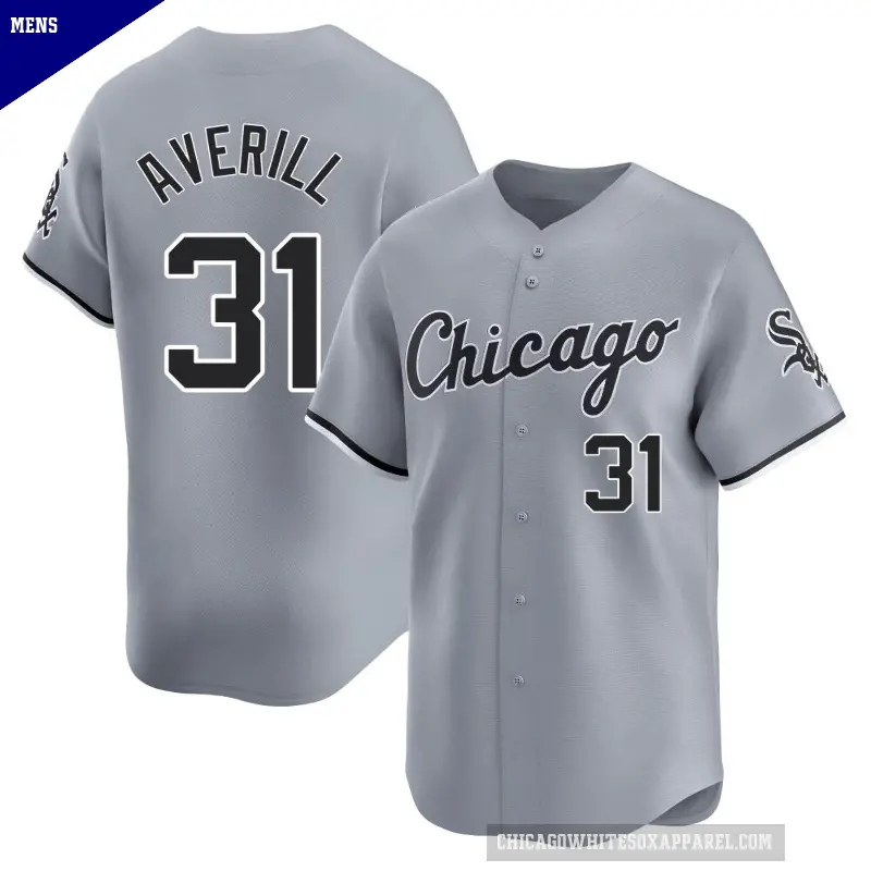 Men's No.31 Earl Averill Chicago White Sox Gray Limited Road Jersey