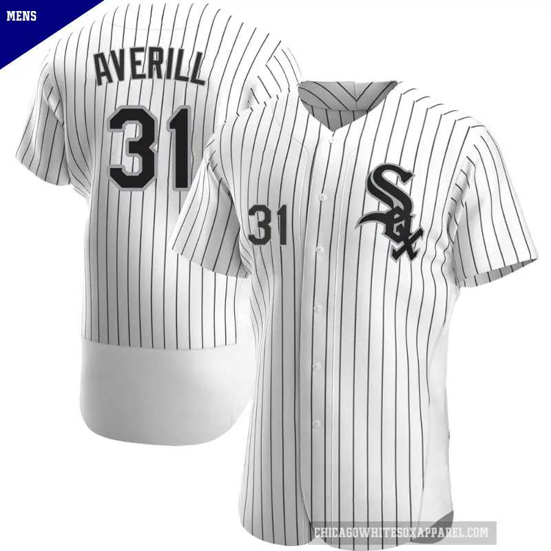 Men's No.31 Earl Averill Chicago White Sox White Authentic Home Jersey