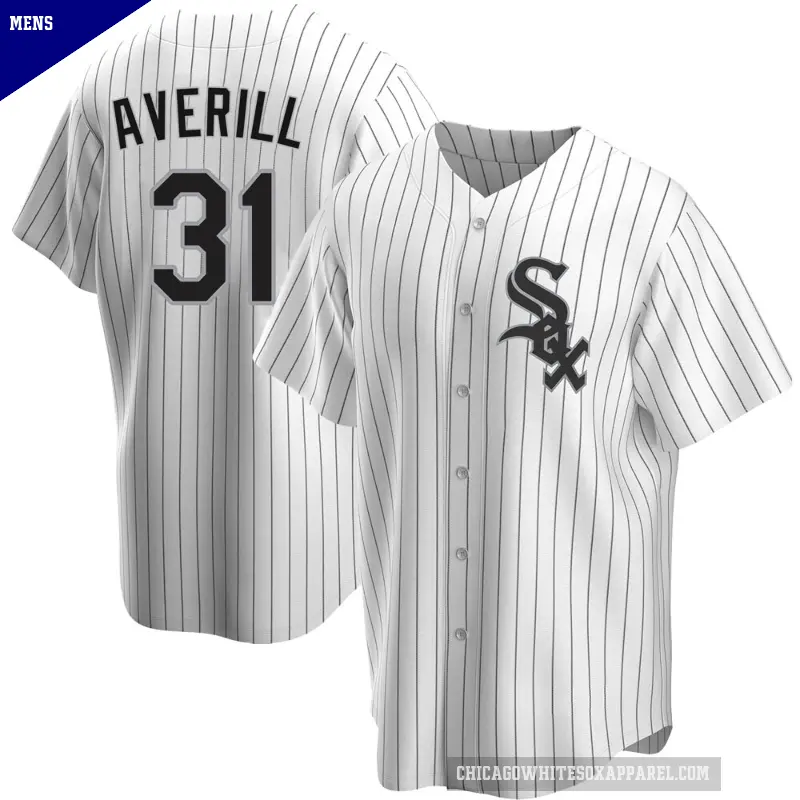 Men's No.31 Earl Averill Chicago White Sox White Replica Home Jersey
