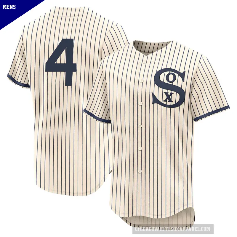 Men's No.4 Luke Appling Chicago White Sox Cream Authentic 2021 Field of Dreams Jersey
