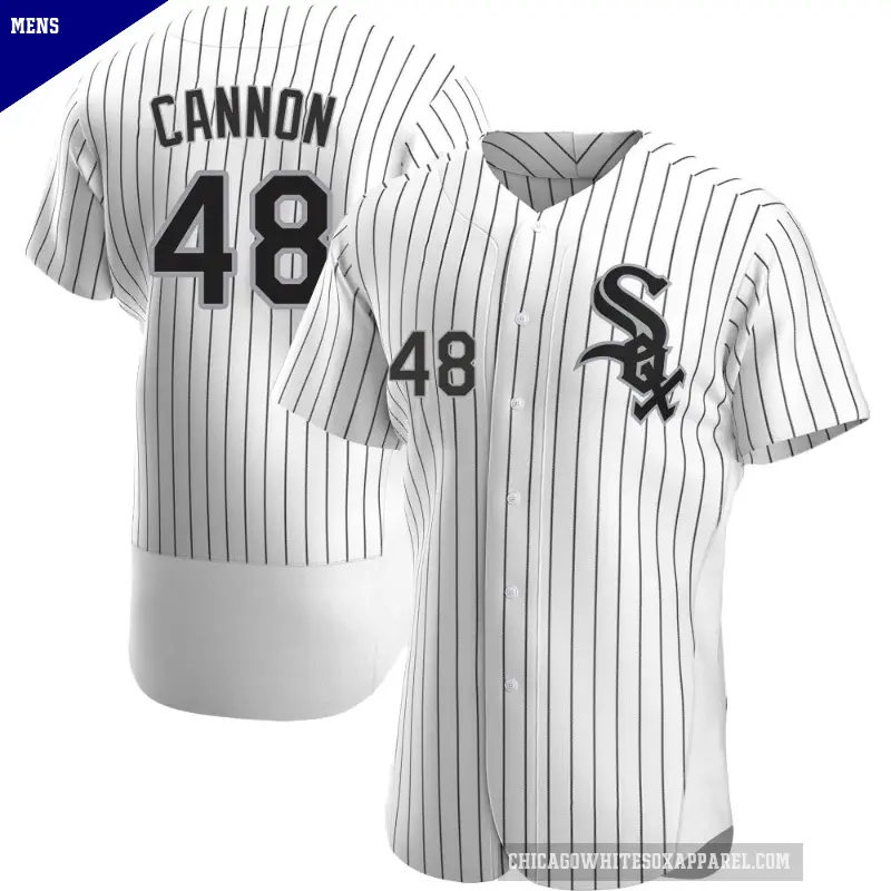 Men's No.48 Jonathan Cannon Chicago White Sox White Authentic Home Jersey