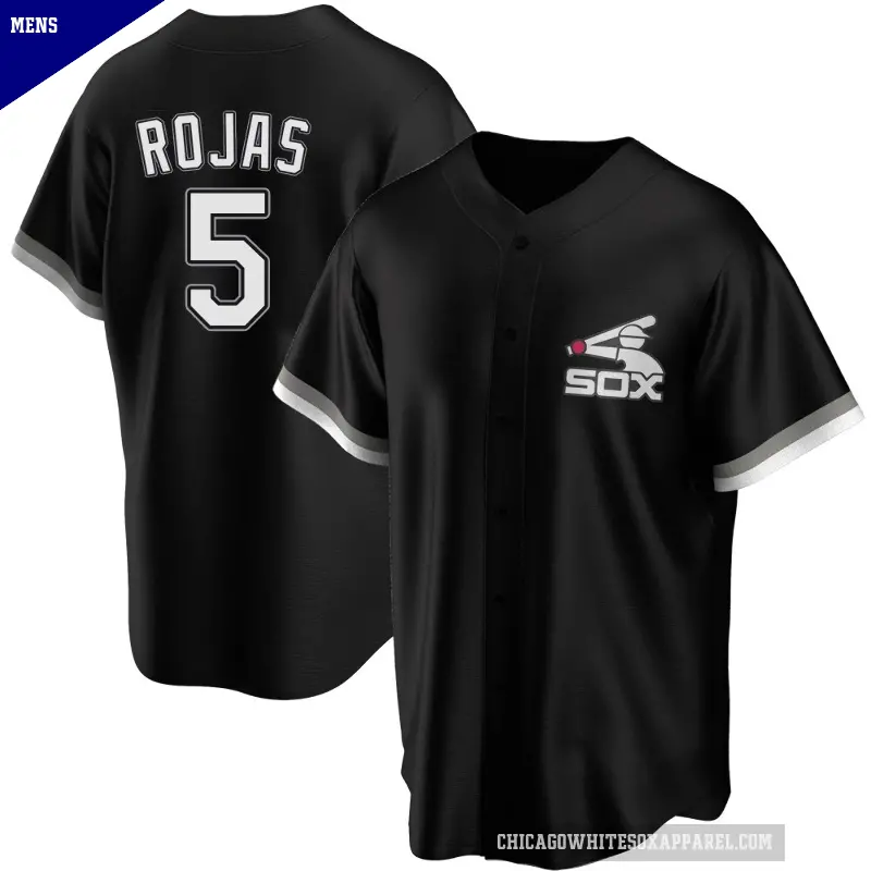 Men's No.5 Josh Rojas Chicago White Sox Black Replica Spring Training Jersey