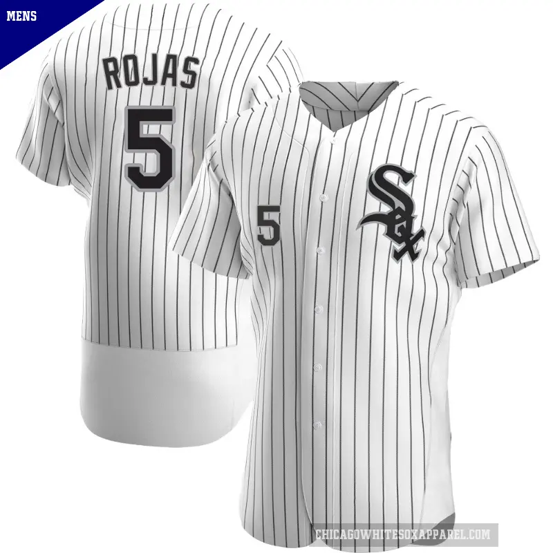 Men's No.5 Josh Rojas Chicago White Sox White Authentic Home Jersey