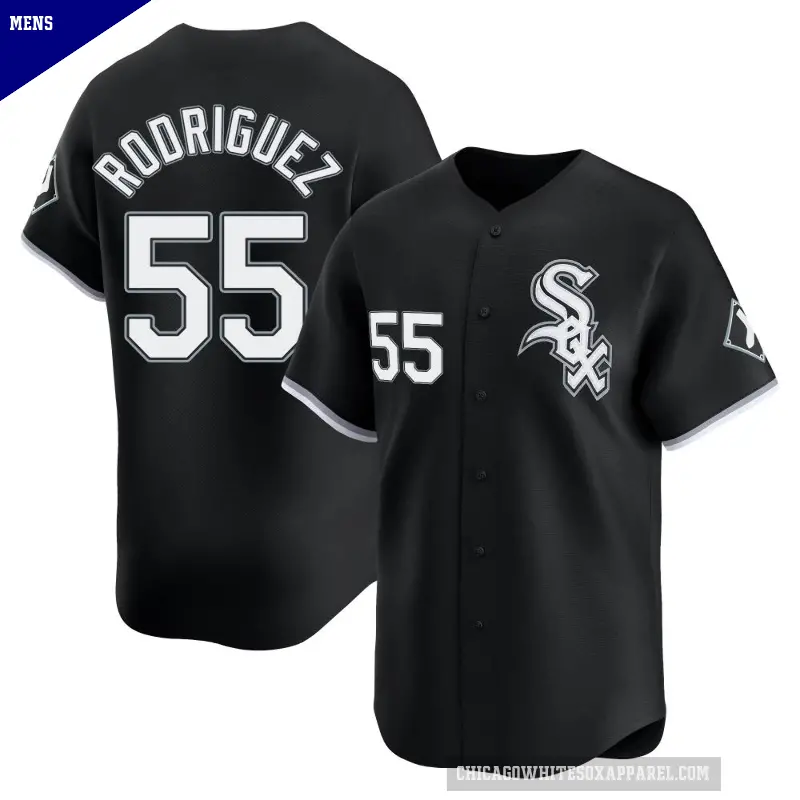 Men's No.55 Jose Rodriguez Chicago White Sox Black Limited Alternate Jersey