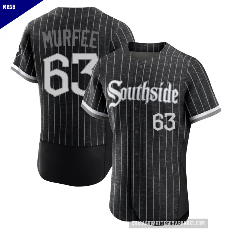 Men's No.63 Penn Murfee Chicago White Sox Black Authentic 2021 City Connect Jersey