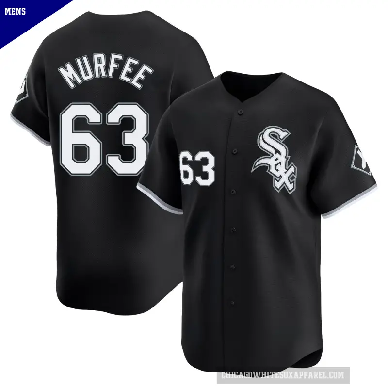 Men's No.63 Penn Murfee Chicago White Sox Black Limited Alternate Jersey
