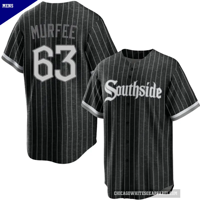 Men's No.63 Penn Murfee Chicago White Sox Black Replica 2021 City Connect Jersey