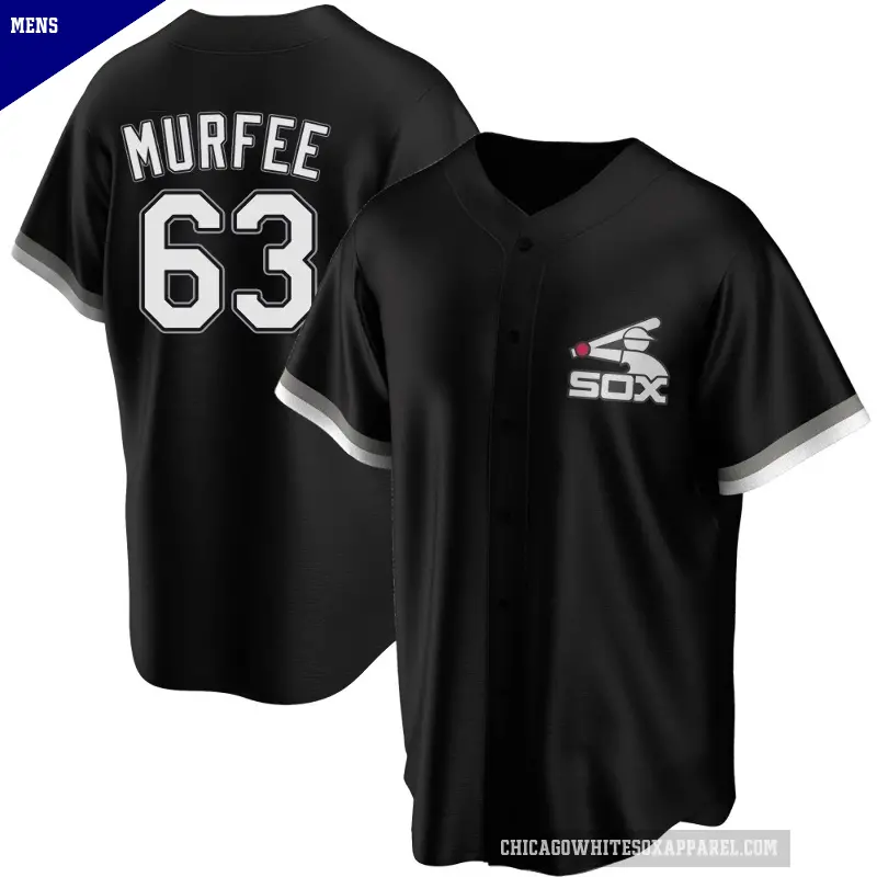 Men's No.63 Penn Murfee Chicago White Sox Black Replica Spring Training Jersey