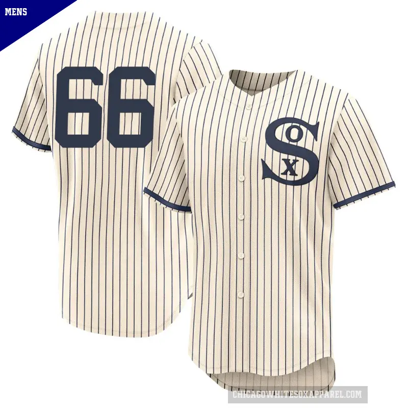 Men's No.66 Wikelman Gonzalez Chicago White Sox Cream Authentic 2021 Field of Dreams Jersey