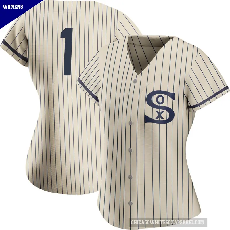 Women's No.1 Lance Johnson Chicago White Sox Cream Replica 2021 Field of Dreams Jersey