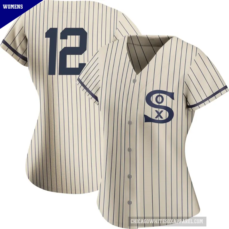 Women's No.12 Colson Montgomery Chicago White Sox Cream Replica 2021 Field of Dreams Jersey
