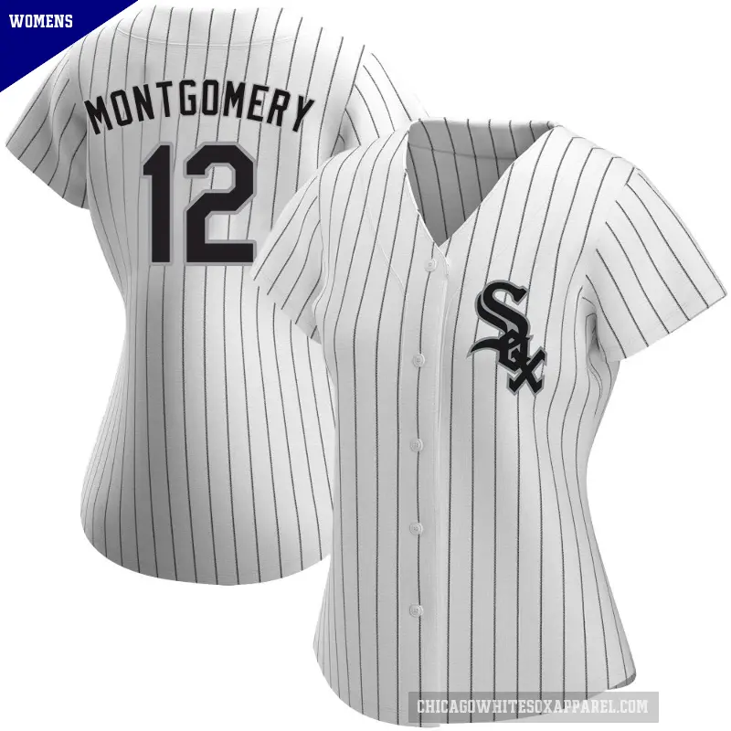Women's No.12 Colson Montgomery Chicago White Sox White Authentic Home Jersey