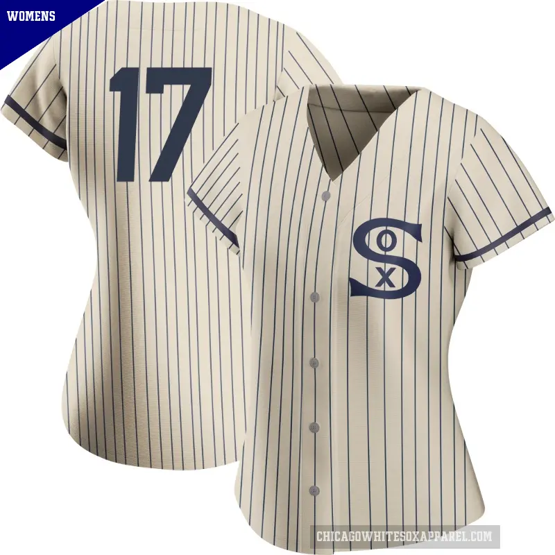 Women's No.17 Sam Antonacci Chicago White Sox Cream Replica 2021 Field of Dreams Jersey