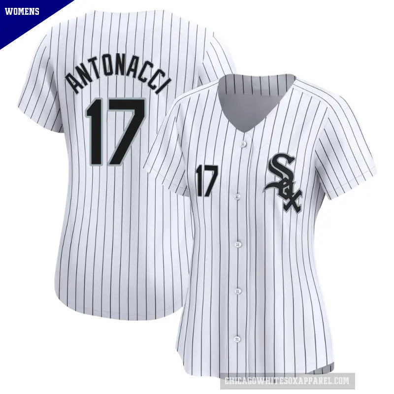 Women's No.17 Sam Antonacci Chicago White Sox White Limited Home Jersey