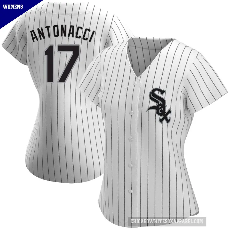 Women's No.17 Sam Antonacci Chicago White Sox White Replica Home Jersey