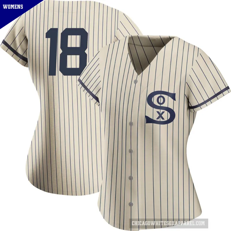 Women's No.18 Brian Goodwin Chicago White Sox Cream Authentic 2021 Field of Dreams Jersey