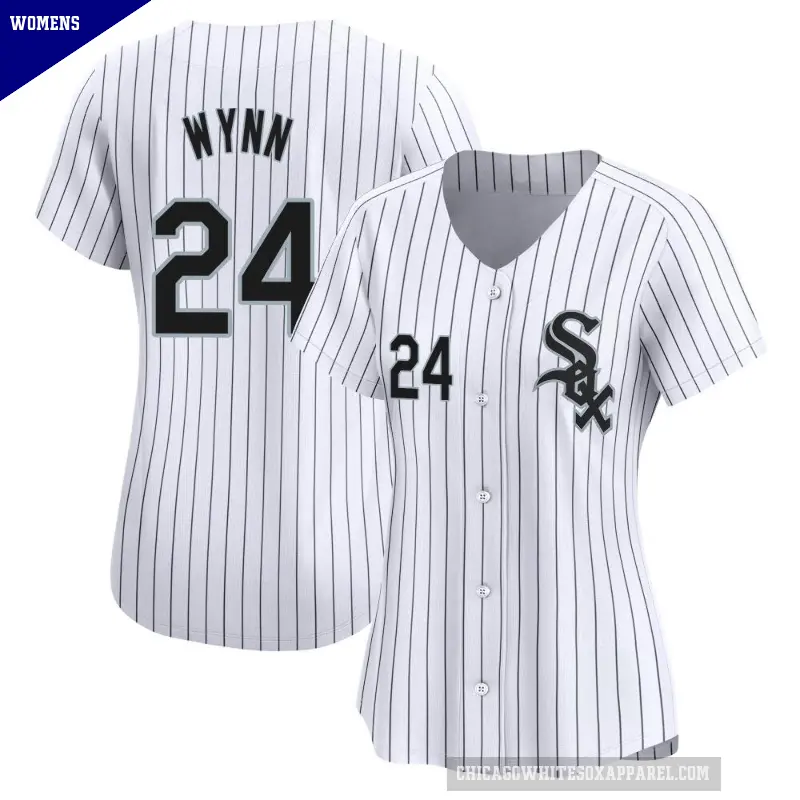 Women's No.24 Early Wynn Chicago White Sox White Limited Home Jersey