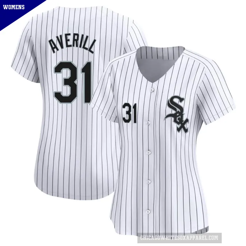 Women's No.31 Earl Averill Chicago White Sox White Limited Home Jersey