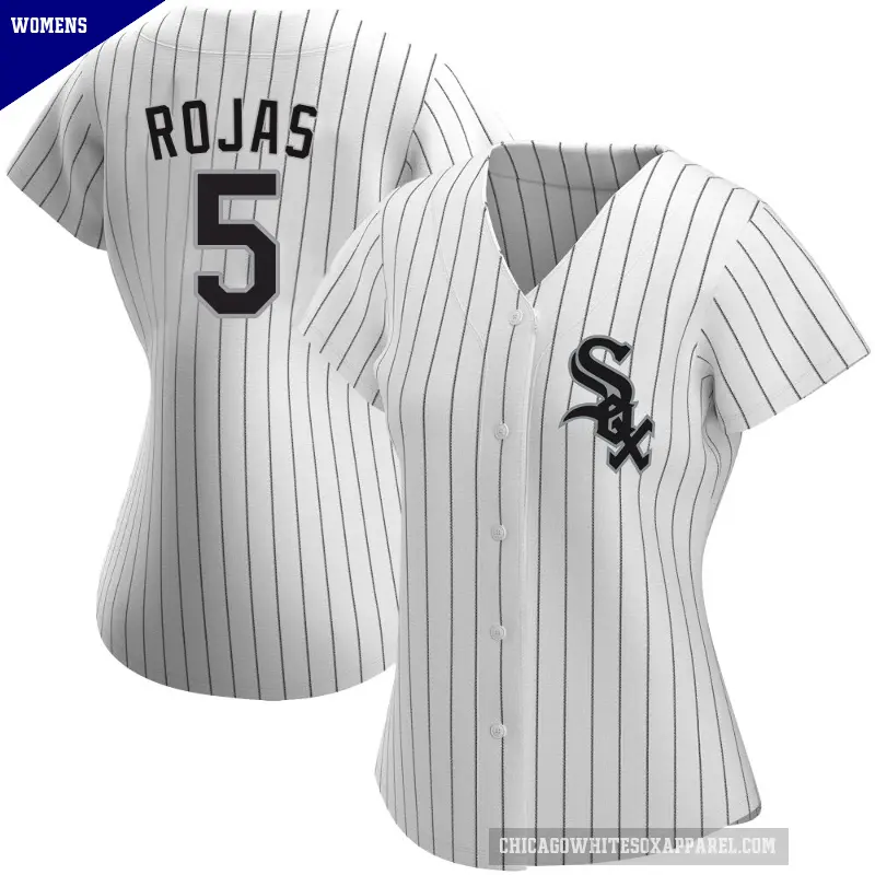 Women's No.5 Josh Rojas Chicago White Sox White Replica Home Jersey