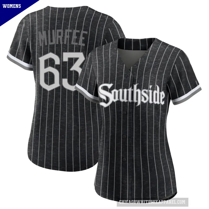 Women's No.63 Penn Murfee Chicago White Sox Black Authentic 2021 City Connect Jersey