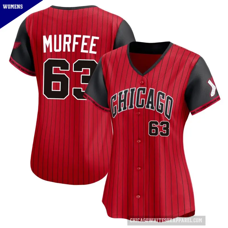 Women's No.63 Penn Murfee Chicago White Sox Red/Black Limited 2025 City Connect Jersey