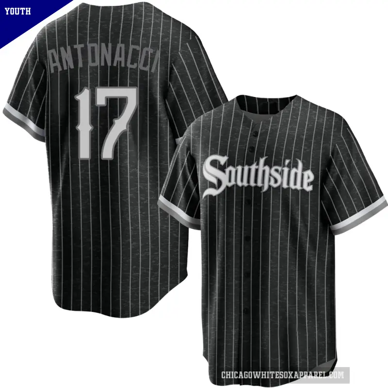 Youth No.17 Sam Antonacci Chicago White Sox Black Replica 2021 City Connect Jersey