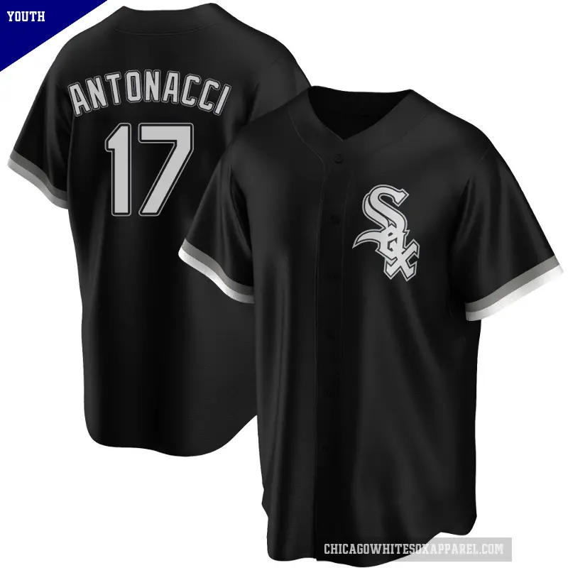 Youth No.17 Sam Antonacci Chicago White Sox Black Replica Alternate Jersey