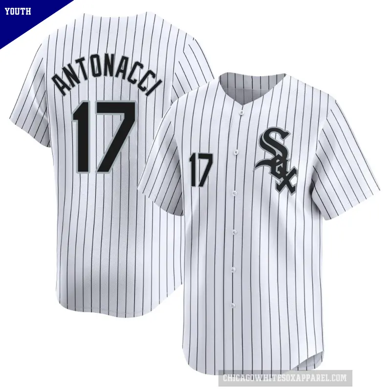Youth No.17 Sam Antonacci Chicago White Sox White Limited Home Jersey