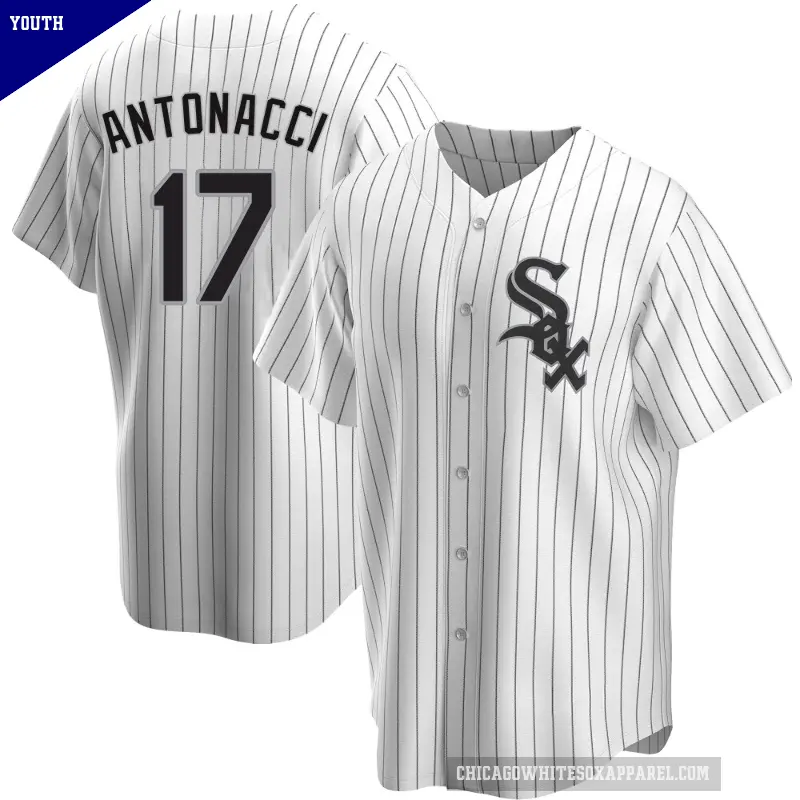 Youth No.17 Sam Antonacci Chicago White Sox White Replica Home Jersey