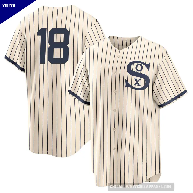 Youth No.18 Brian Goodwin Chicago White Sox Cream Replica 2021 Field of Dreams Jersey