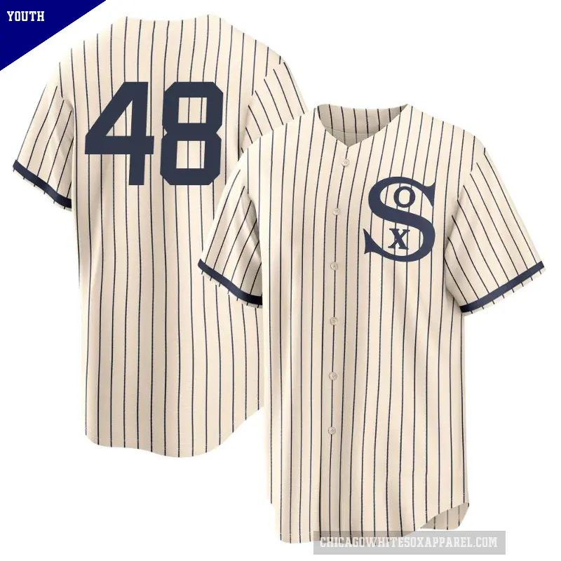Youth No.48 Jonathan Cannon Chicago White Sox Cream Replica 2021 Field of Dreams Jersey