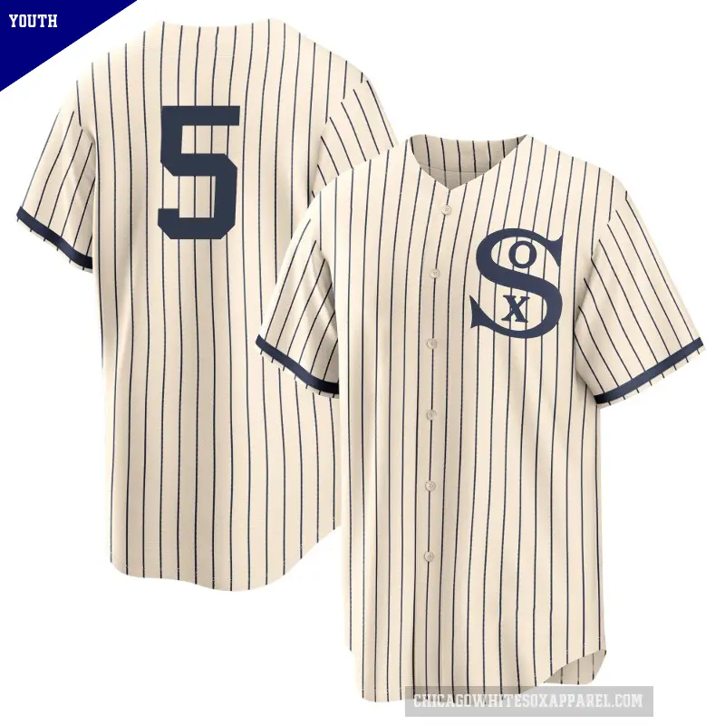 Youth No.5 Josh Rojas Chicago White Sox Cream Replica 2021 Field of Dreams Jersey
