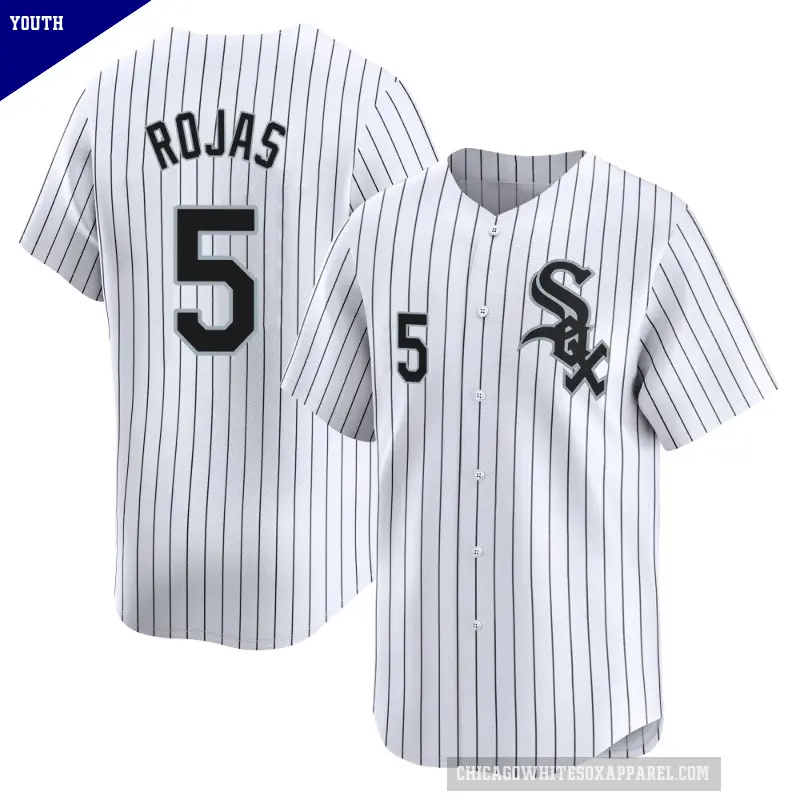 Youth No.5 Josh Rojas Chicago White Sox White Limited Home Jersey