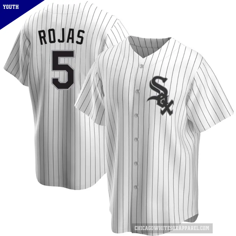 Youth No.5 Josh Rojas Chicago White Sox White Replica Home Jersey