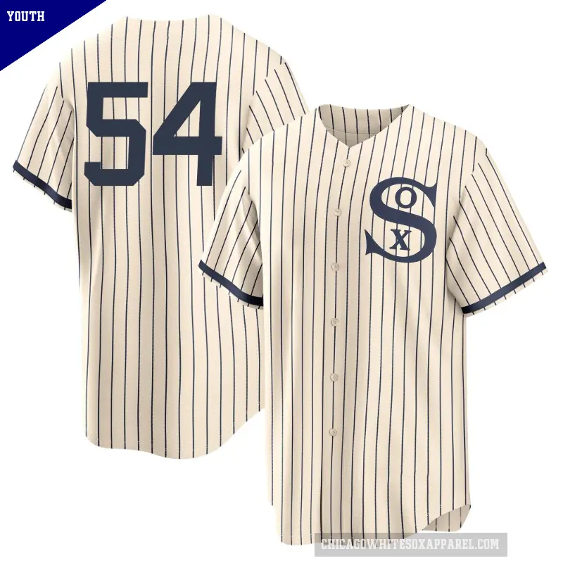 Youth No.54 Martin Perez Chicago White Sox Cream Replica 2021 Field of Dreams Jersey