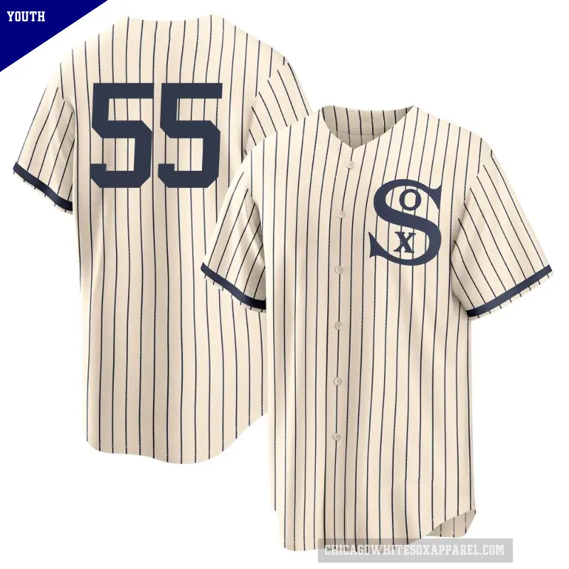 Youth No.55 Jose Rodriguez Chicago White Sox Cream Replica 2021 Field of Dreams Jersey